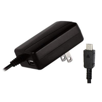 Micro USB Travel Charger with USB Port