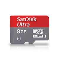 SanDisk Ultra microSDHC Card with Adapter